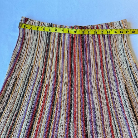 ME+EM - SET Metallic Textured Stripe Knit Vest/ Tank & Skirt - Picture 15 of 16